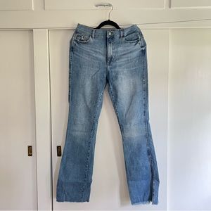 DL1961 Flared/Bootcut Light Wash High Rise Jeans